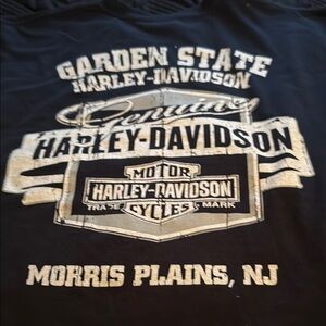 Harley-Davidson Black Tee with White Graphics